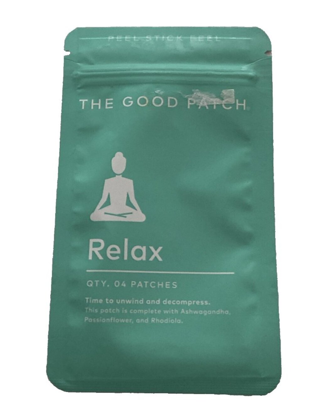The Good Patch - Relax  With Ashwagandha, Passionflower & Rhodiola, Vegan, 4 Ct